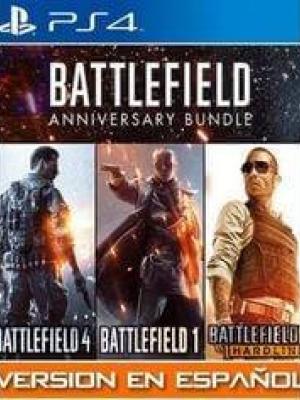 3 JUEGOS EN 1 BATTLEFIELD 4 MAS BATTLEFIELD HARDLINE MAS BATTLEFIELD 1 REVOLUTION PS4